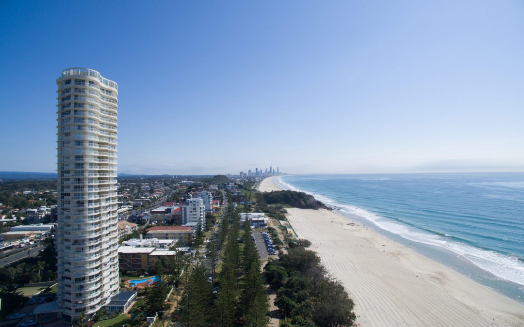 Burleigh Surf Drone Beach View